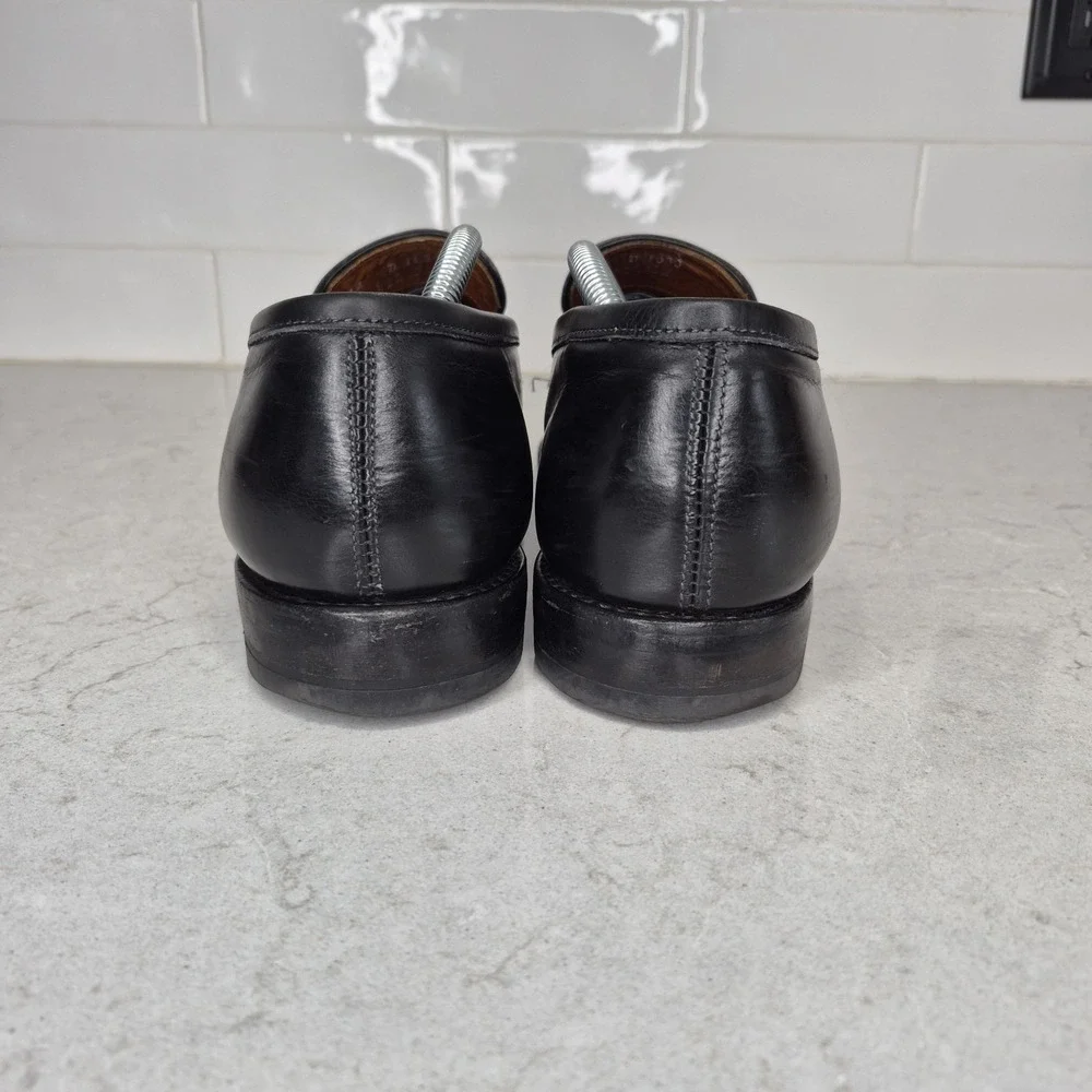 Allen Edmonds Lake Forest Loafers Shoes Black Leather‎ Hand Crafted in USA 12 D